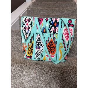 VERA BRADLEY Commuter Tote Bag Pueblo Pattern Southwestern Zipper Closure Pocket